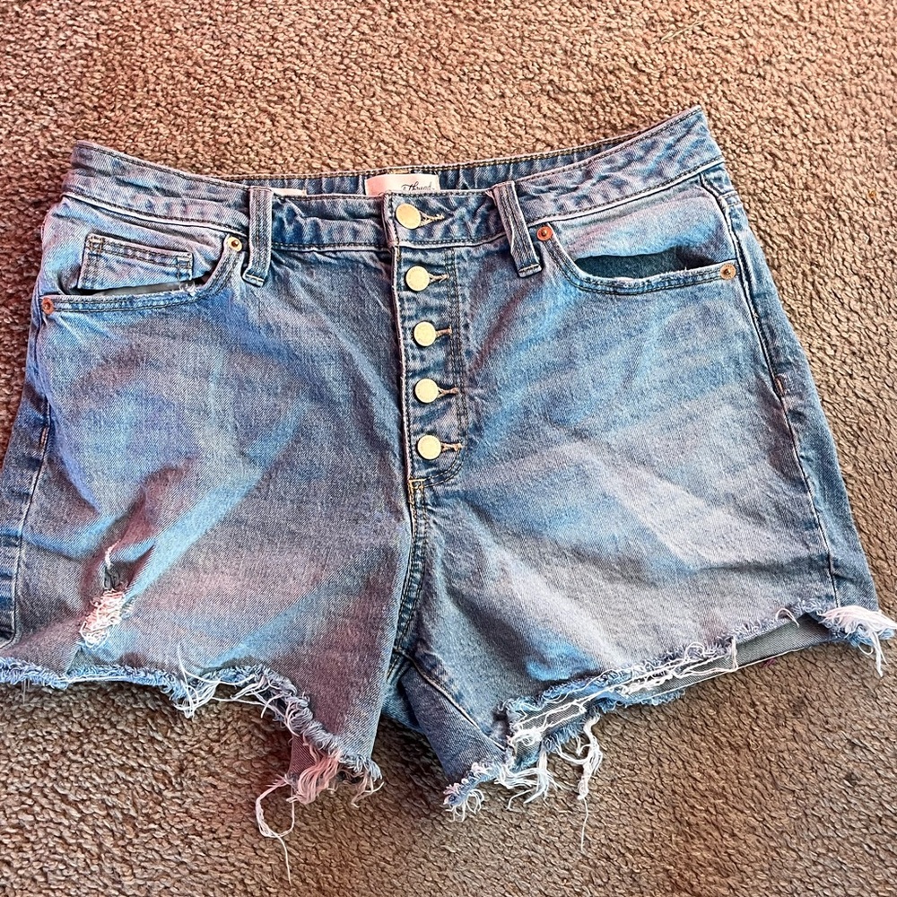 Universal Thread Light Blue Distressed Jean Shorts